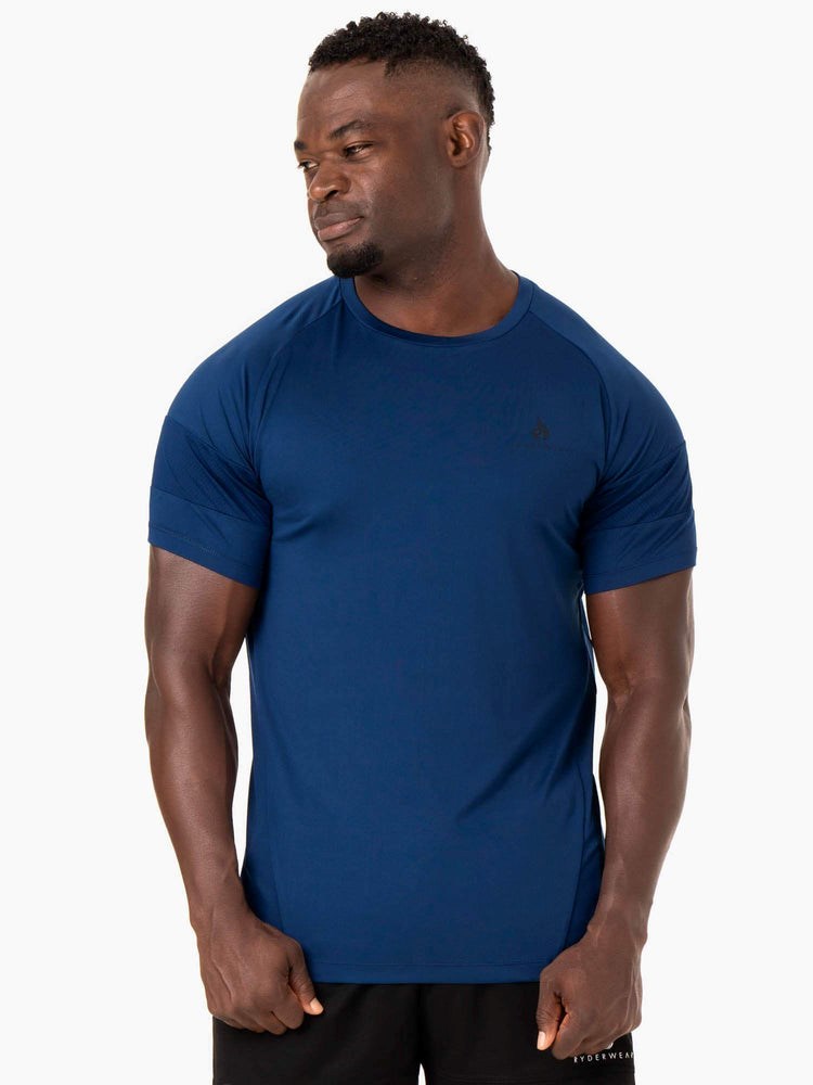 Ryderwear Action Mesh T-Shirt Blå | RJH-381654