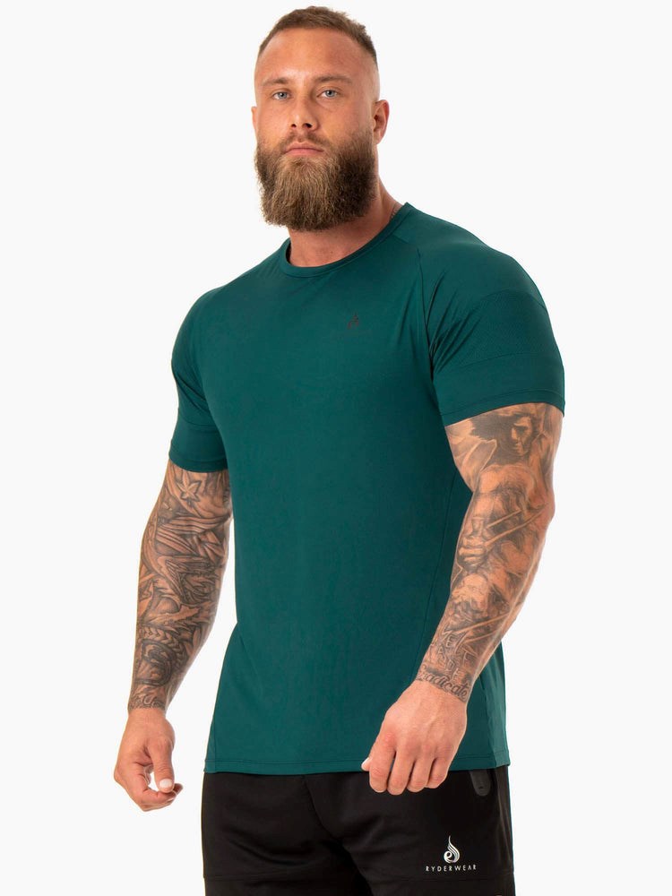 Ryderwear Action Mesh T-Shirt Emerald | XJR-378160