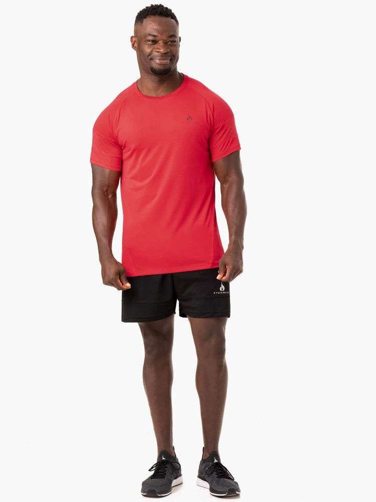 Ryderwear Action Mesh T-Shirt Röda | JUF-104572