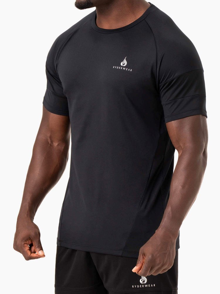 Ryderwear Action Mesh T-Shirt Svarta | WKX-637514