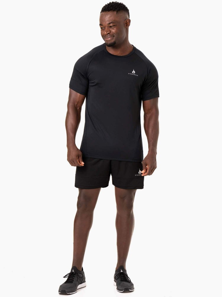 Ryderwear Action Mesh T-Shirt Svarta | WKX-637514