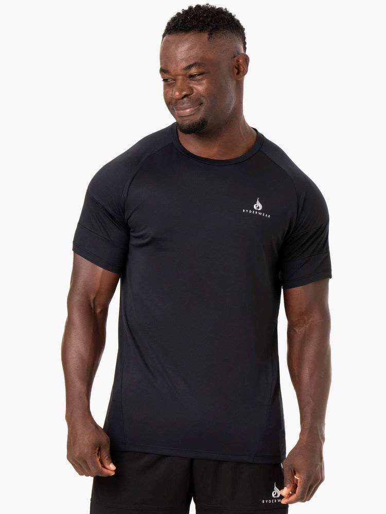 Ryderwear Action Mesh T-Shirt Svarta | WKX-637514