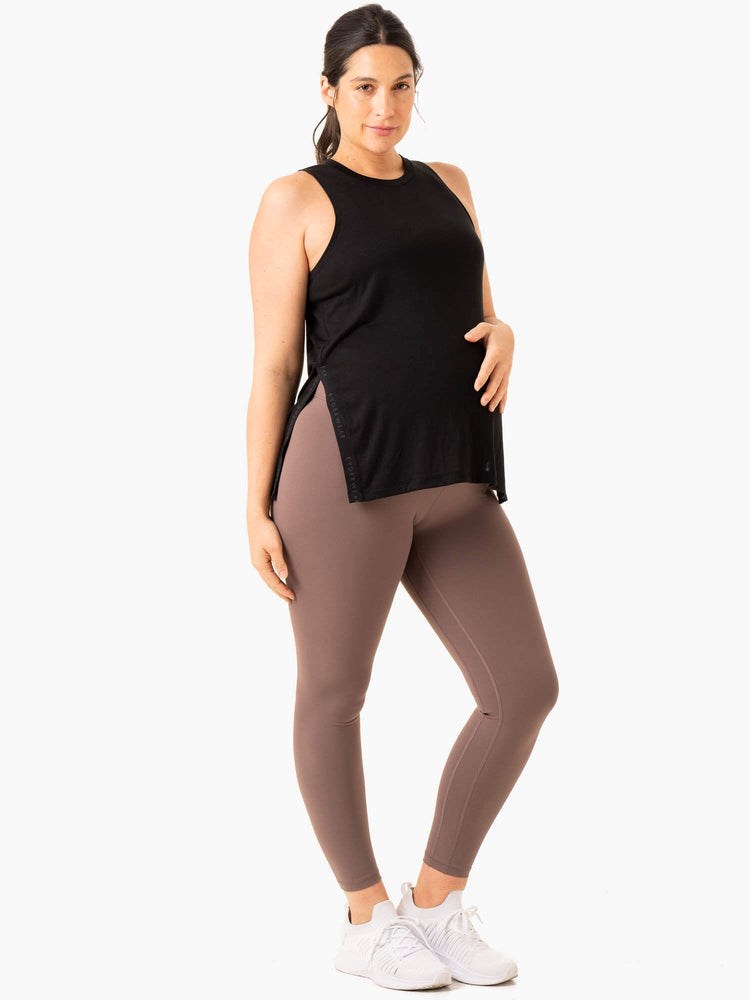 Ryderwear Active Bump Leggings Choklad | WMG-908651