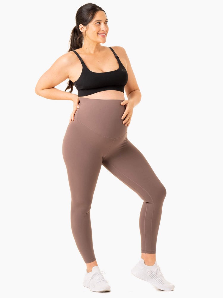 Ryderwear Active Bump Leggings Choklad | WMG-908651