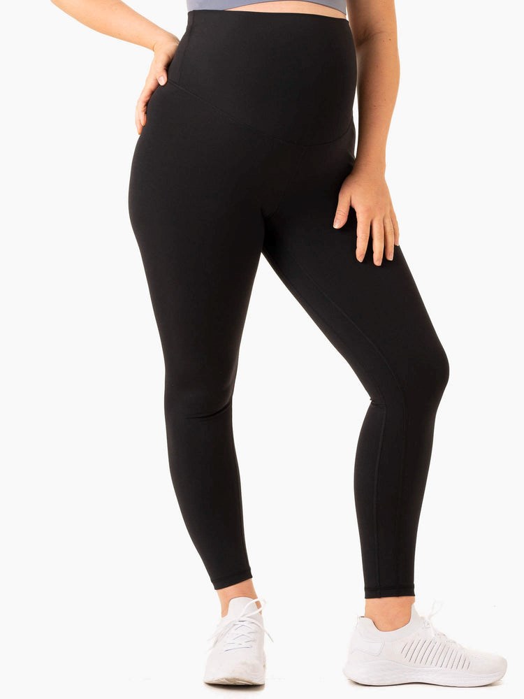 Ryderwear Active Bump Leggings Svarta | UEA-385029