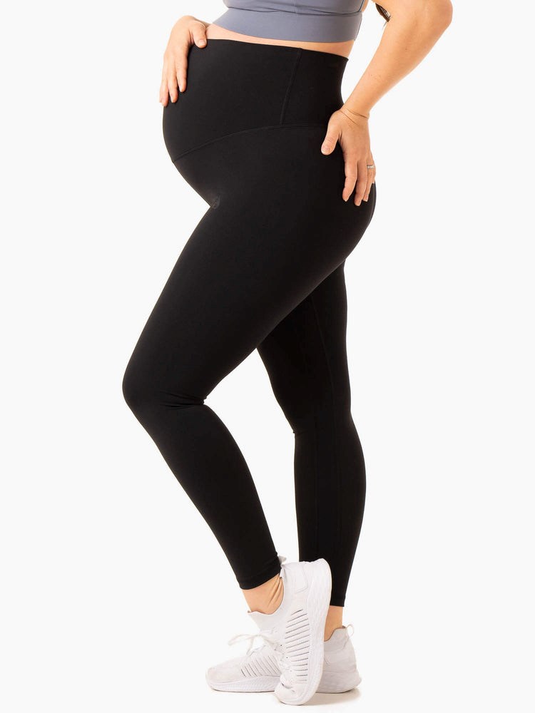 Ryderwear Active Bump Leggings Svarta | UEA-385029