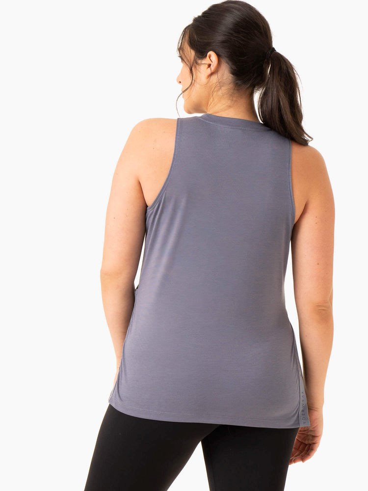 Ryderwear Active Bump Tank Blå | UGA-524109