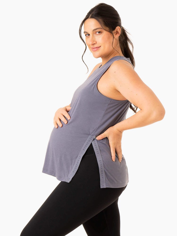 Ryderwear Active Bump Tank Blå | UGA-524109