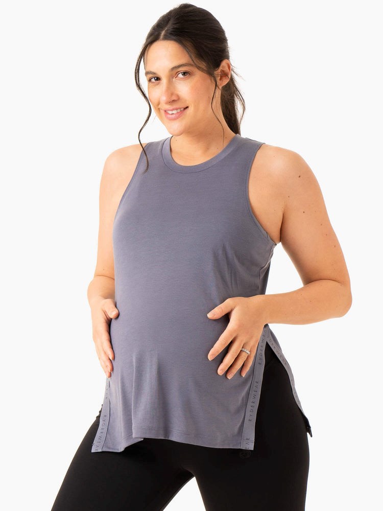 Ryderwear Active Bump Tank Blå | UGA-524109