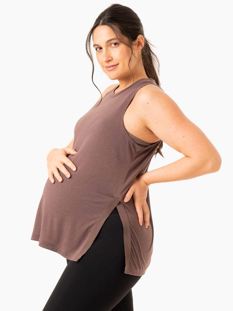 Ryderwear Active Bump Tank Choklad | PDS-840791