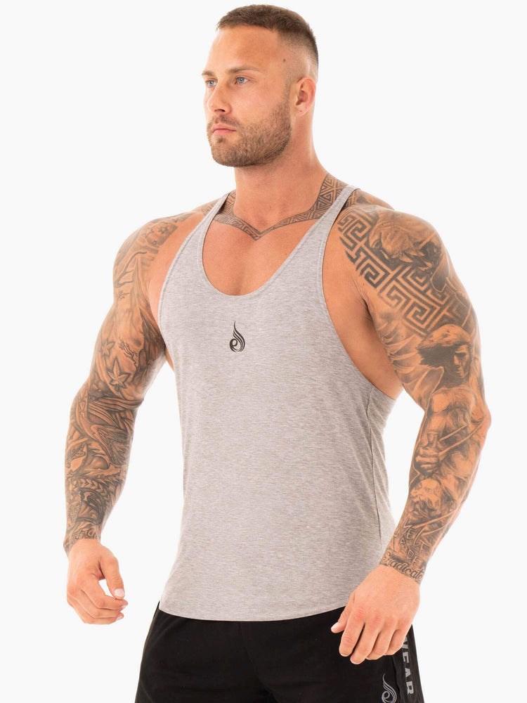 Ryderwear Active T-Back Grå | MOE-917853