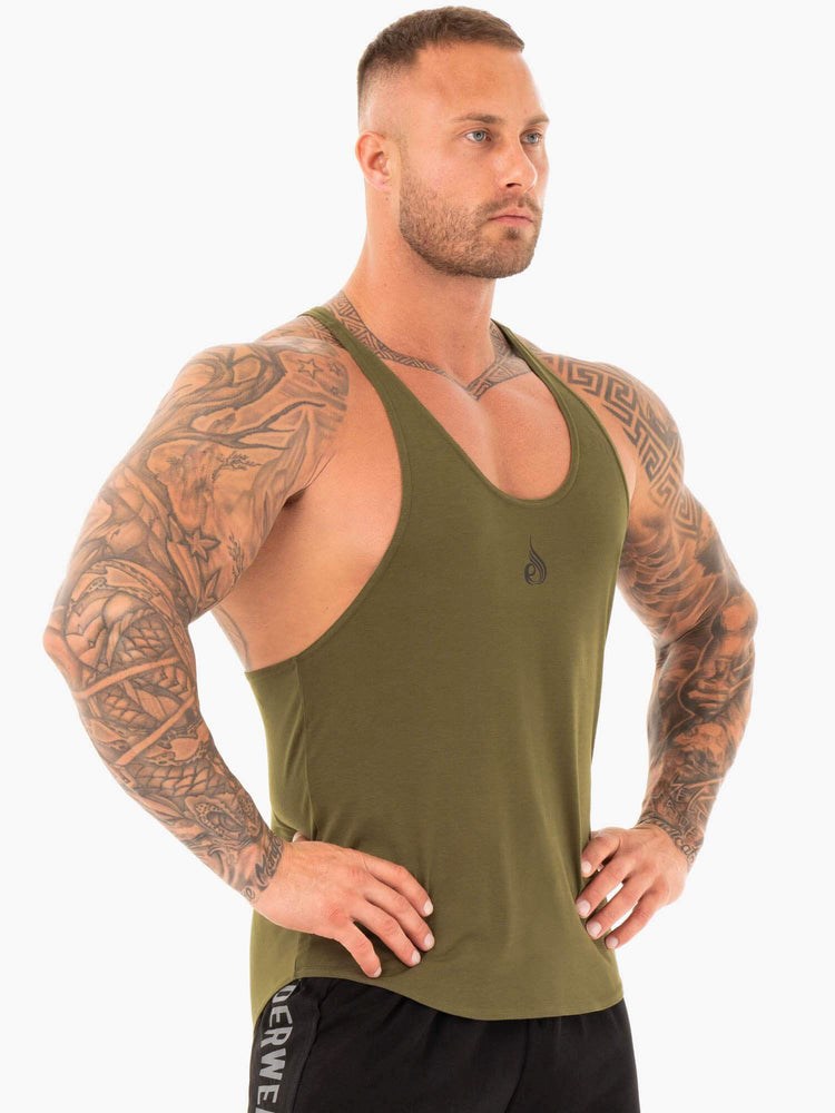 Ryderwear Active T-Back Khaki | YLJ-318629