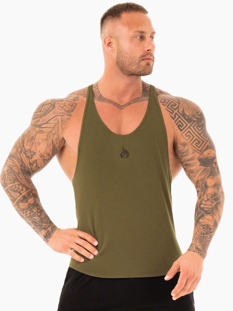 Ryderwear Active T-Back Khaki | YLJ-318629