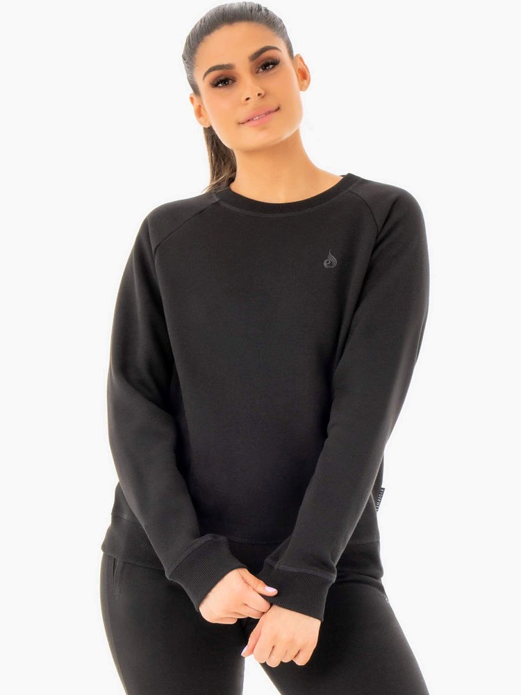 Ryderwear Adapt Boyfriend Tröja Svarta | RJB-863152