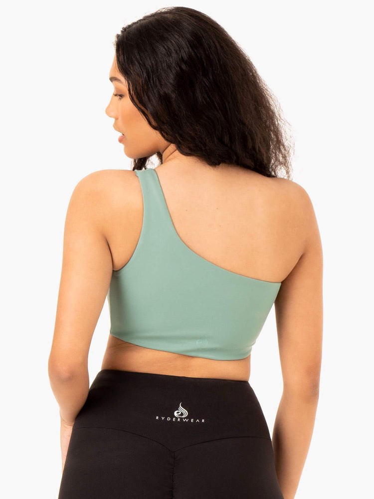 Ryderwear Adapt One Shoulder Sports Bra Sage | TNF-915820