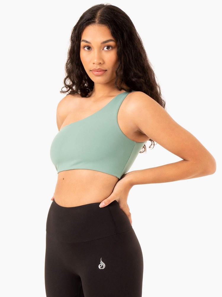 Ryderwear Adapt One Shoulder Sports Bra Sage | TNF-915820