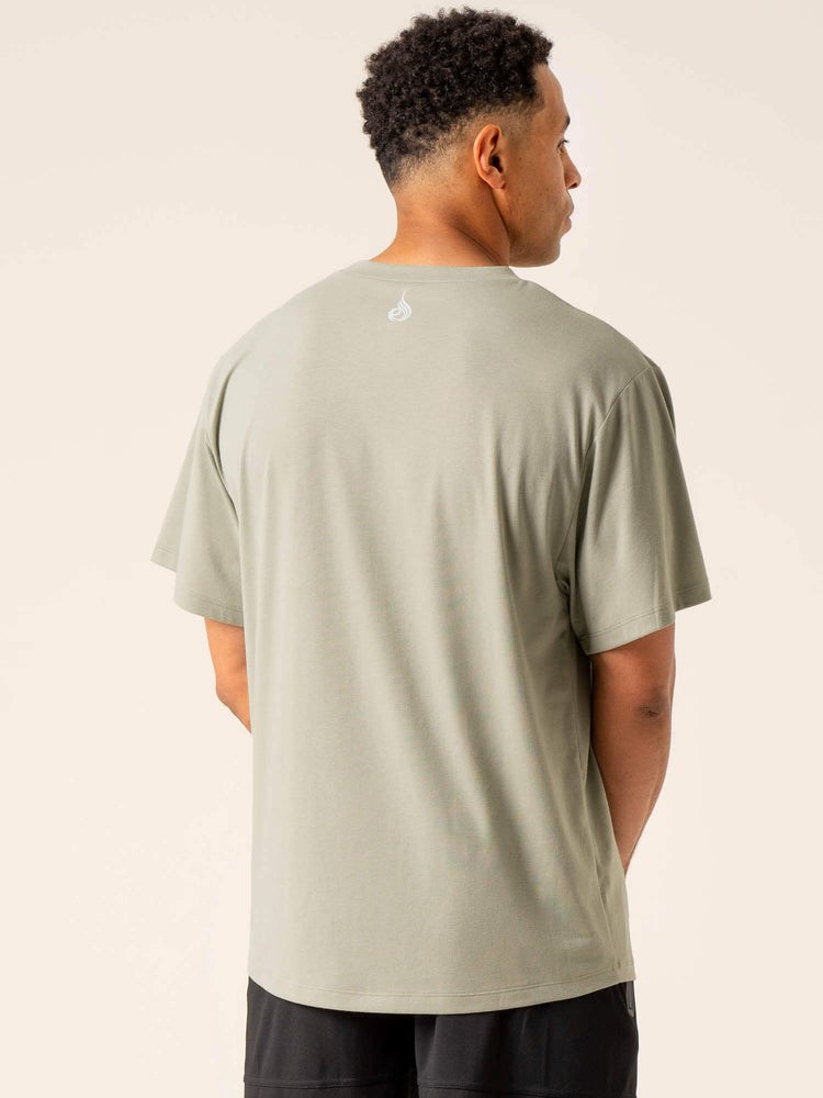 Ryderwear Advance Oversized T-Shirt Sage | HVM-518792