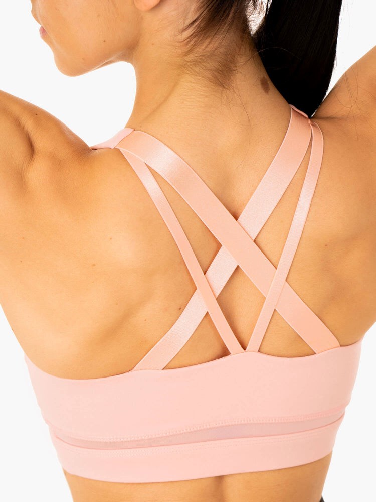 Ryderwear Amazon Mesh Sports Bra Rosa | UEQ-183976