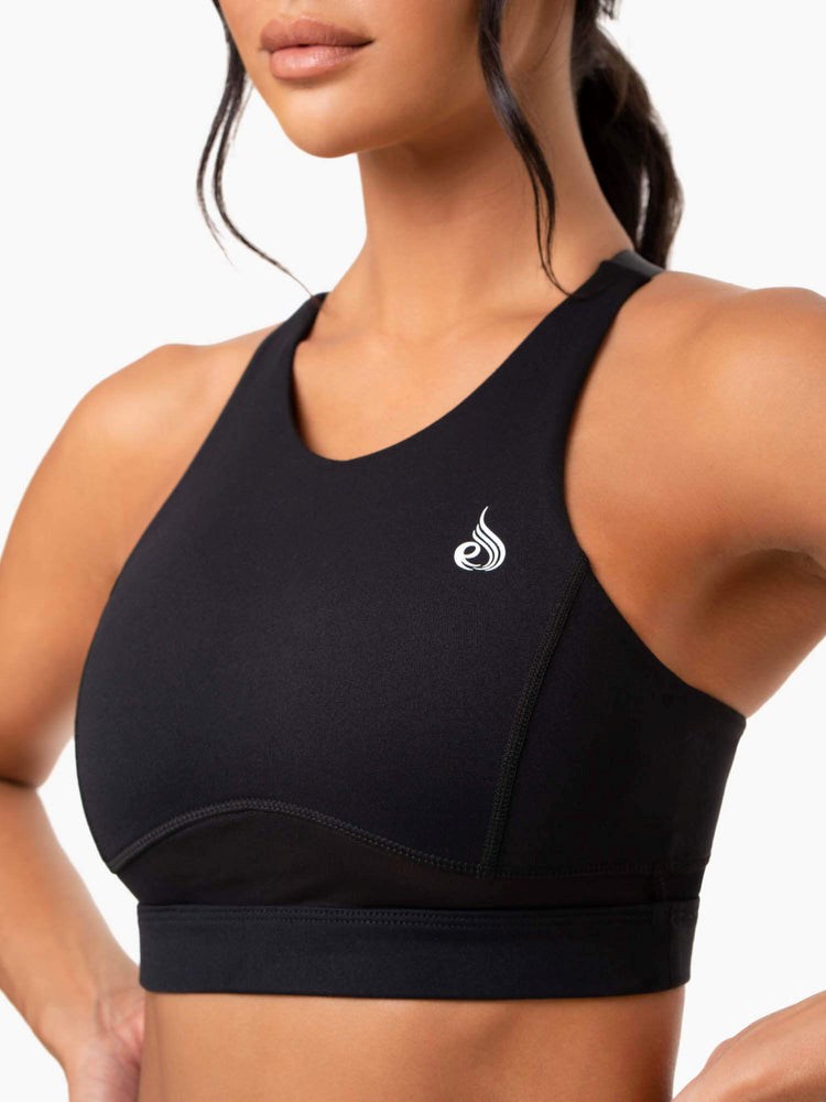 Ryderwear Amazon Mesh Sports Bra Svarta | UBJ-028147