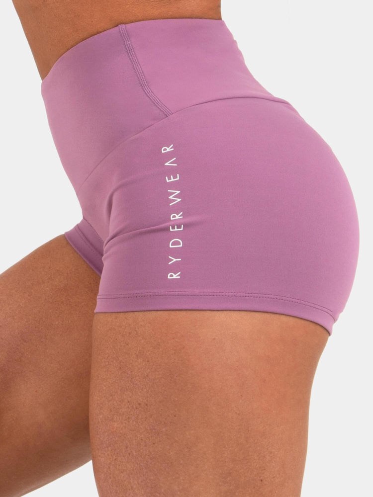 Ryderwear Animal Scrunch Bum Shorts Lila | IVR-479356