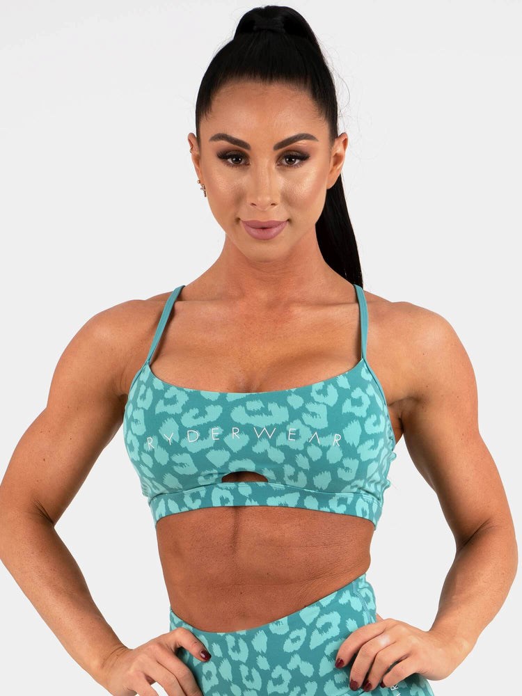 Ryderwear Animal Sports Bra Leopard | FCU-342751