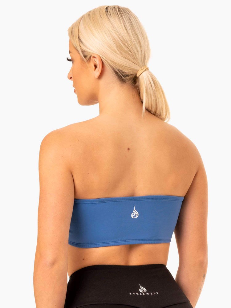 Ryderwear Bandeau Sports Bra Blå | GUW-753840