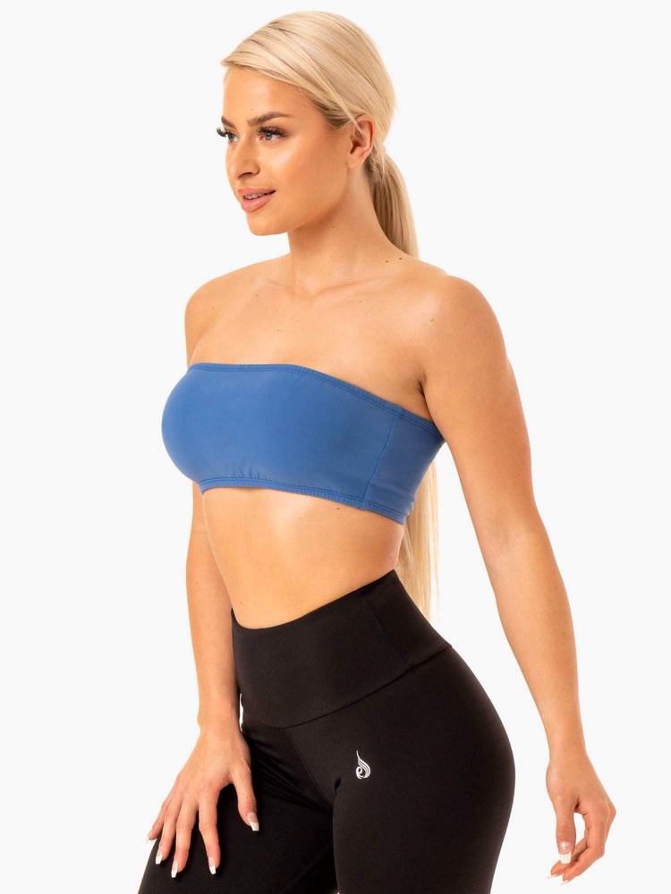 Ryderwear Bandeau Sports Bra Blå | GUW-753840