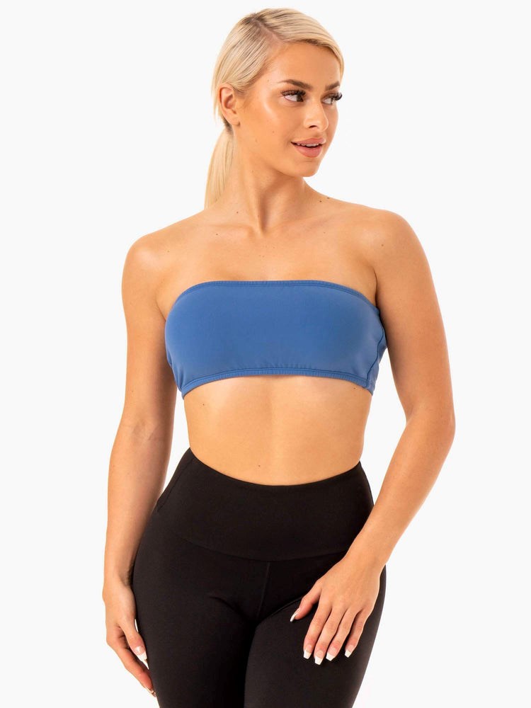 Ryderwear Bandeau Sports Bra Blå | GUW-753840