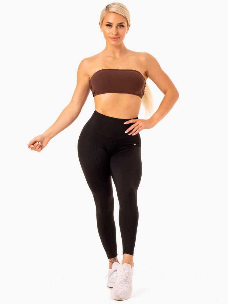 Ryderwear Bandeau Sports Bra Choklad | PGO-127340