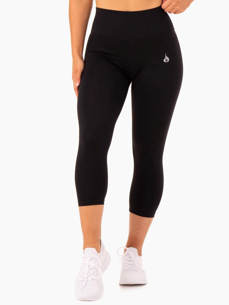 Ryderwear Base 7/8 High Waisted Leggings Svarta | NUD-413682