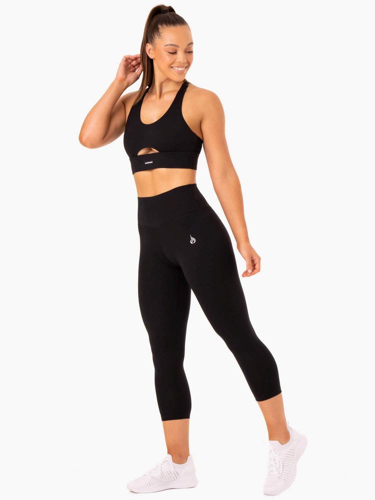 Ryderwear Base 7/8 High Waisted Leggings Svarta | NUD-413682