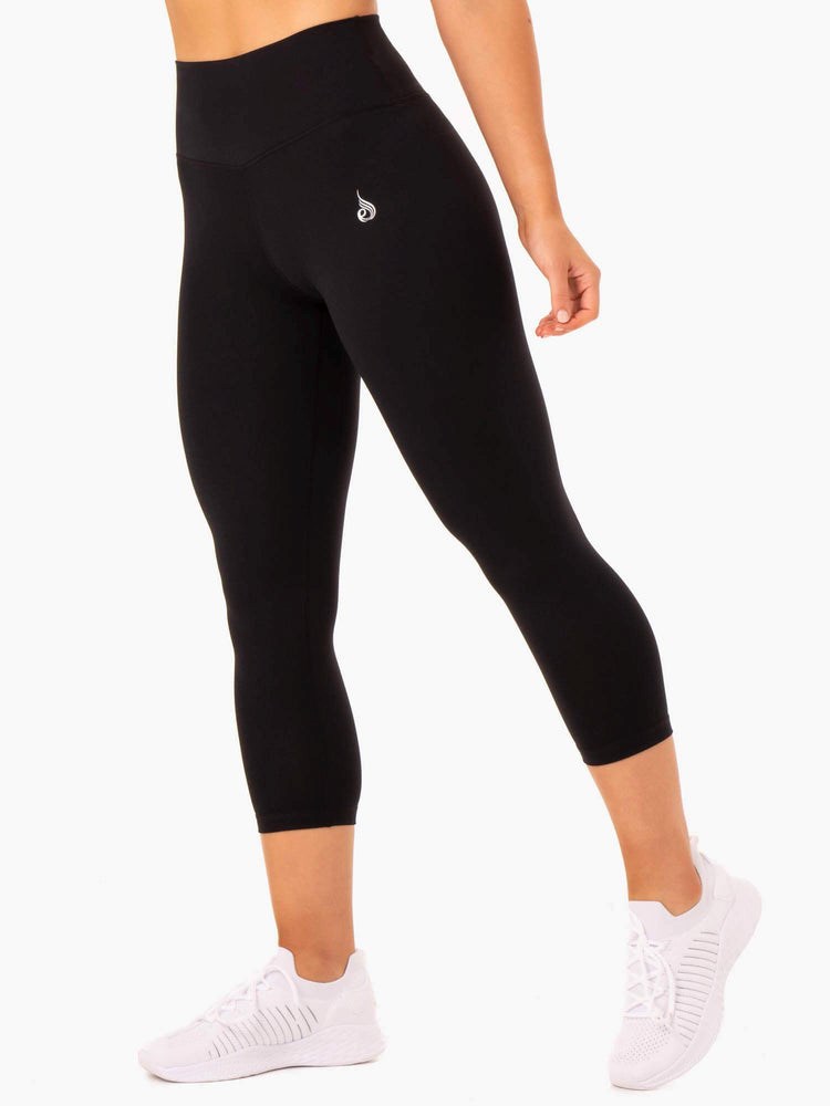 Ryderwear Base 7/8 High Waisted Leggings Svarta | NUD-413682