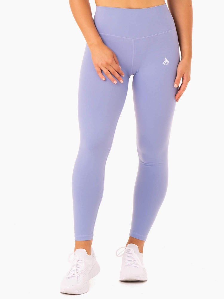 Ryderwear Base Full Length High Waisted Leggings Lila | ANS-915342