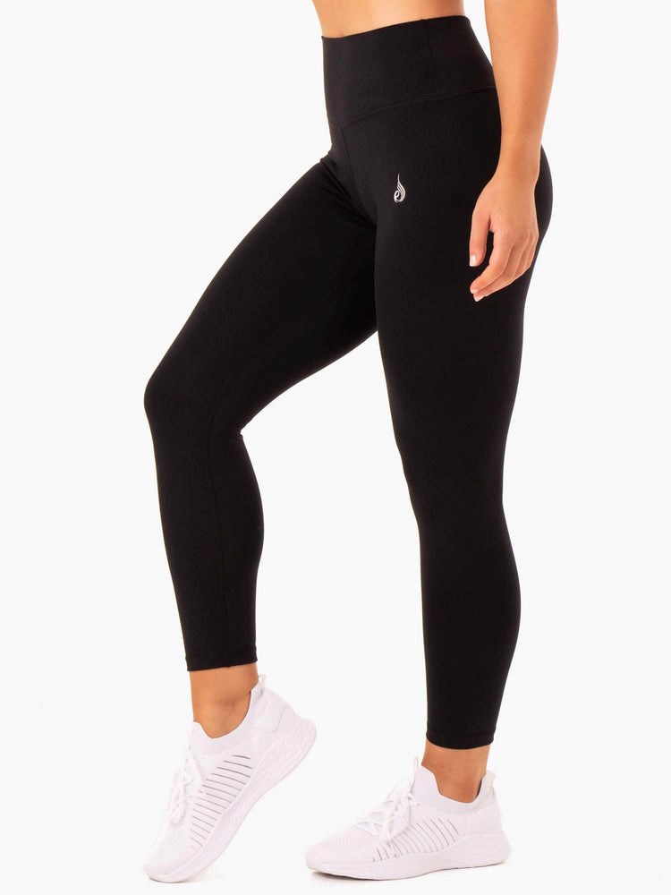 Ryderwear Base Full Length High Waisted Leggings Svarta | SWU-518942