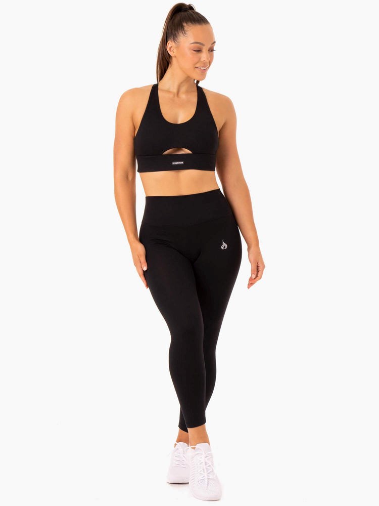 Ryderwear Base Full Length High Waisted Leggings Svarta | SWU-518942