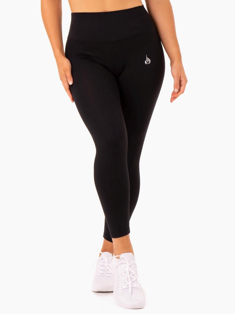 Ryderwear Base Full Length High Waisted Leggings Svarta | SWU-518942