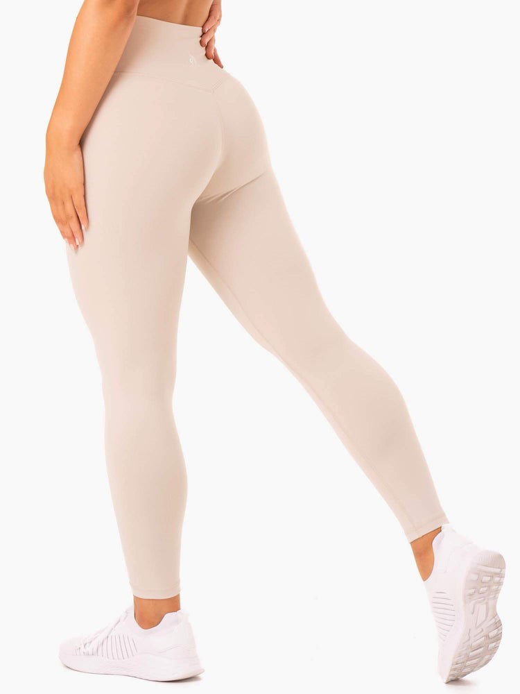 Ryderwear Base Full Length High Waisted Leggings Mushroom | ZJK-534892