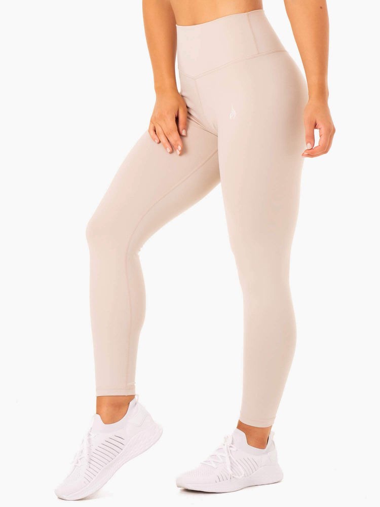 Ryderwear Base Full Length High Waisted Leggings Mushroom | ZJK-534892