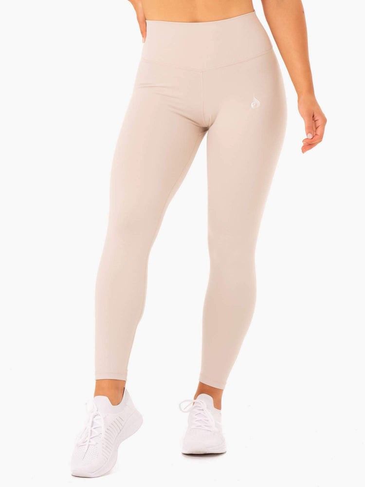 Ryderwear Base Full Length High Waisted Leggings Mushroom | ZJK-534892