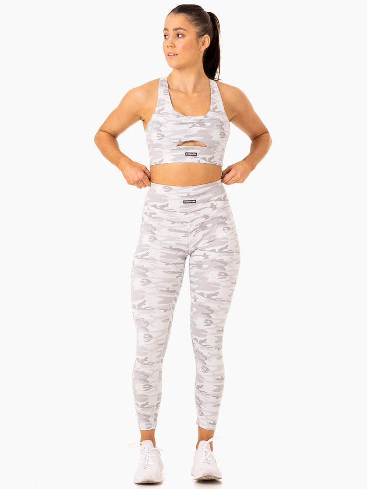 Ryderwear Base Full Length Legging Grå Camo | IUF-390148