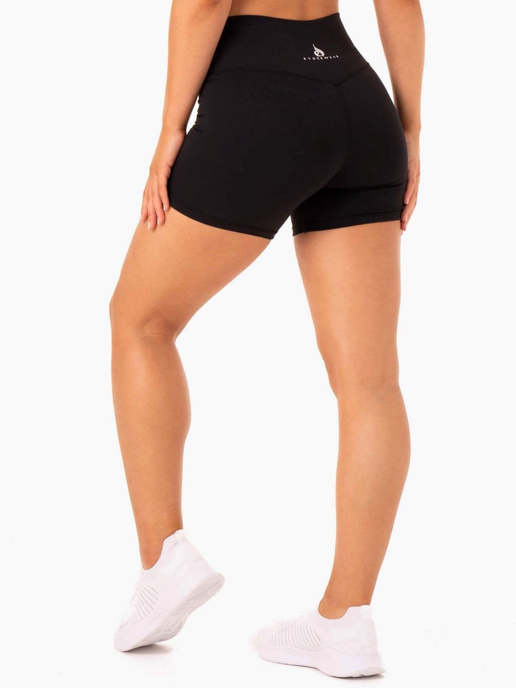 Ryderwear Base High Waisted Shorts Svarta | COU-829761