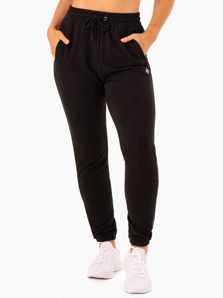 Ryderwear Base High Waisted Track Pants Svarta | GUX-752349