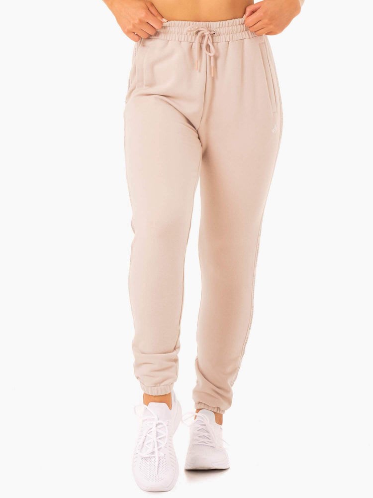 Ryderwear Base High Waisted Track Pants Mushroom | INF-147350