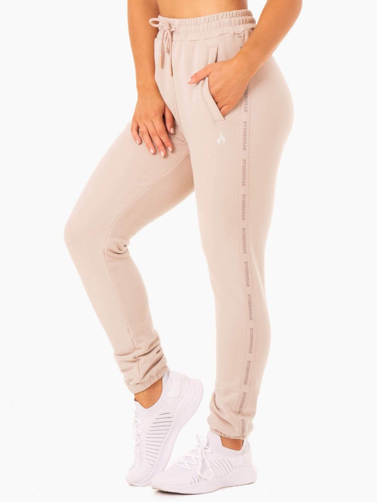 Ryderwear Base High Waisted Track Pants Mushroom | INF-147350