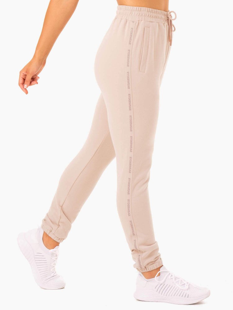 Ryderwear Base High Waisted Track Pants Mushroom | INF-147350