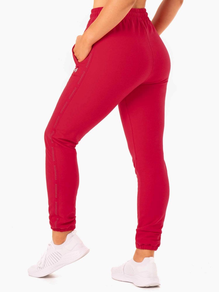 Ryderwear Base High Waisted Track Pants Röda | WSQ-748251