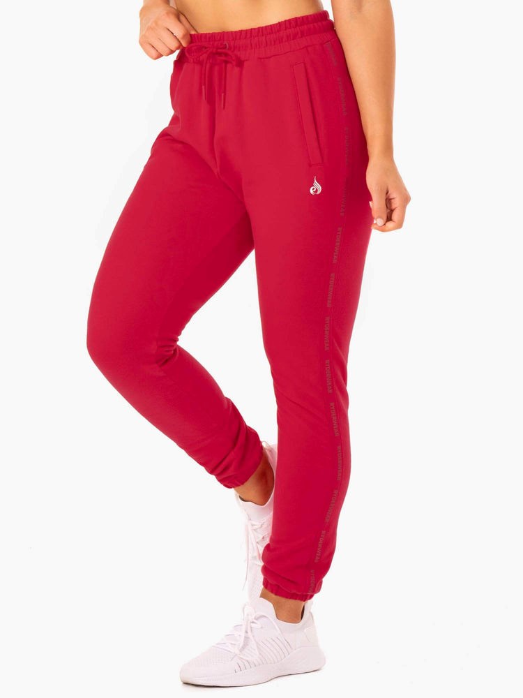 Ryderwear Base High Waisted Track Pants Röda | WSQ-748251