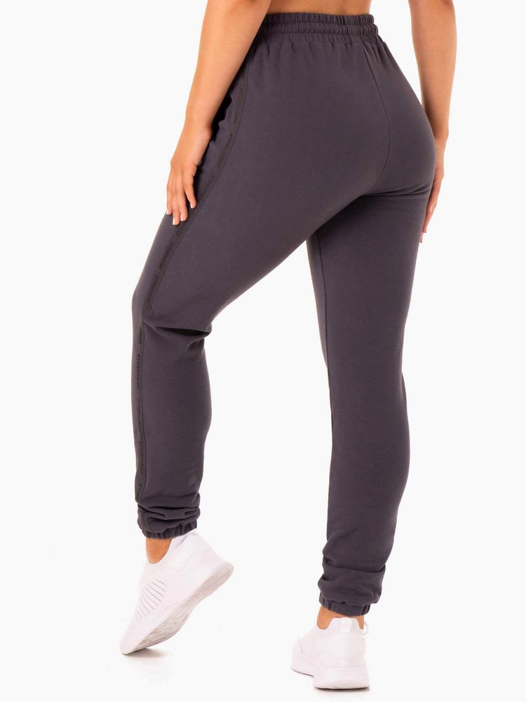 Ryderwear Base High Waisted Track Pants Charcoal | YAT-158409