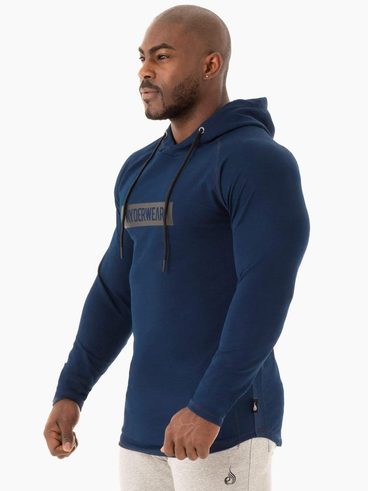 Ryderwear Base Pullover Jumper Marinblå | UWN-218609