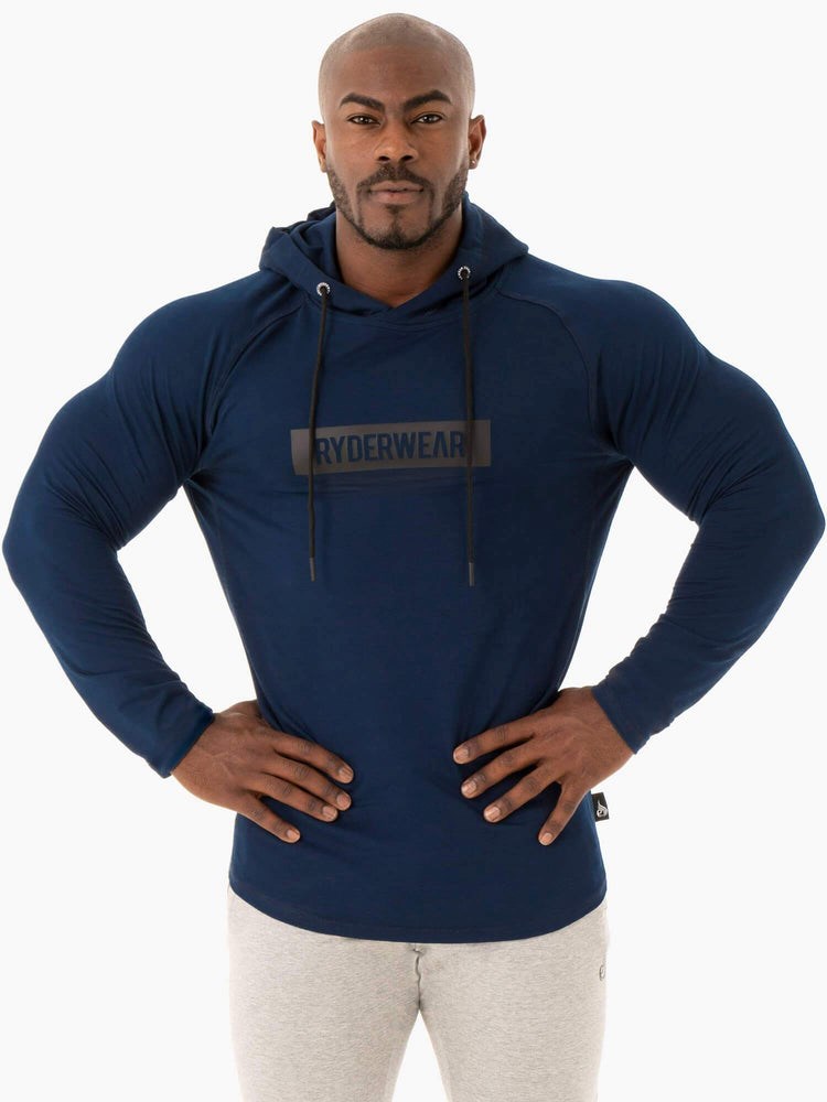 Ryderwear Base Pullover Jumper Marinblå | UWN-218609